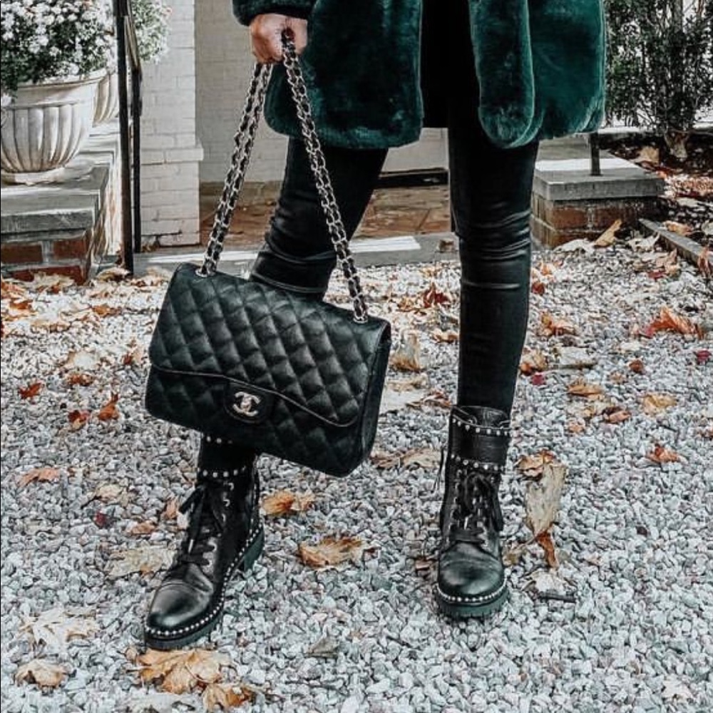 Sam Edelman studded combat boots